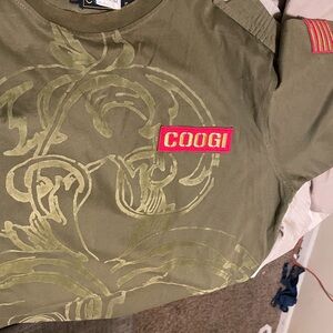 COOGI Kids Olive Green Tee with Embroidered Patch